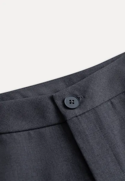 Womens Wide Leg Pants with Skirt Overlay