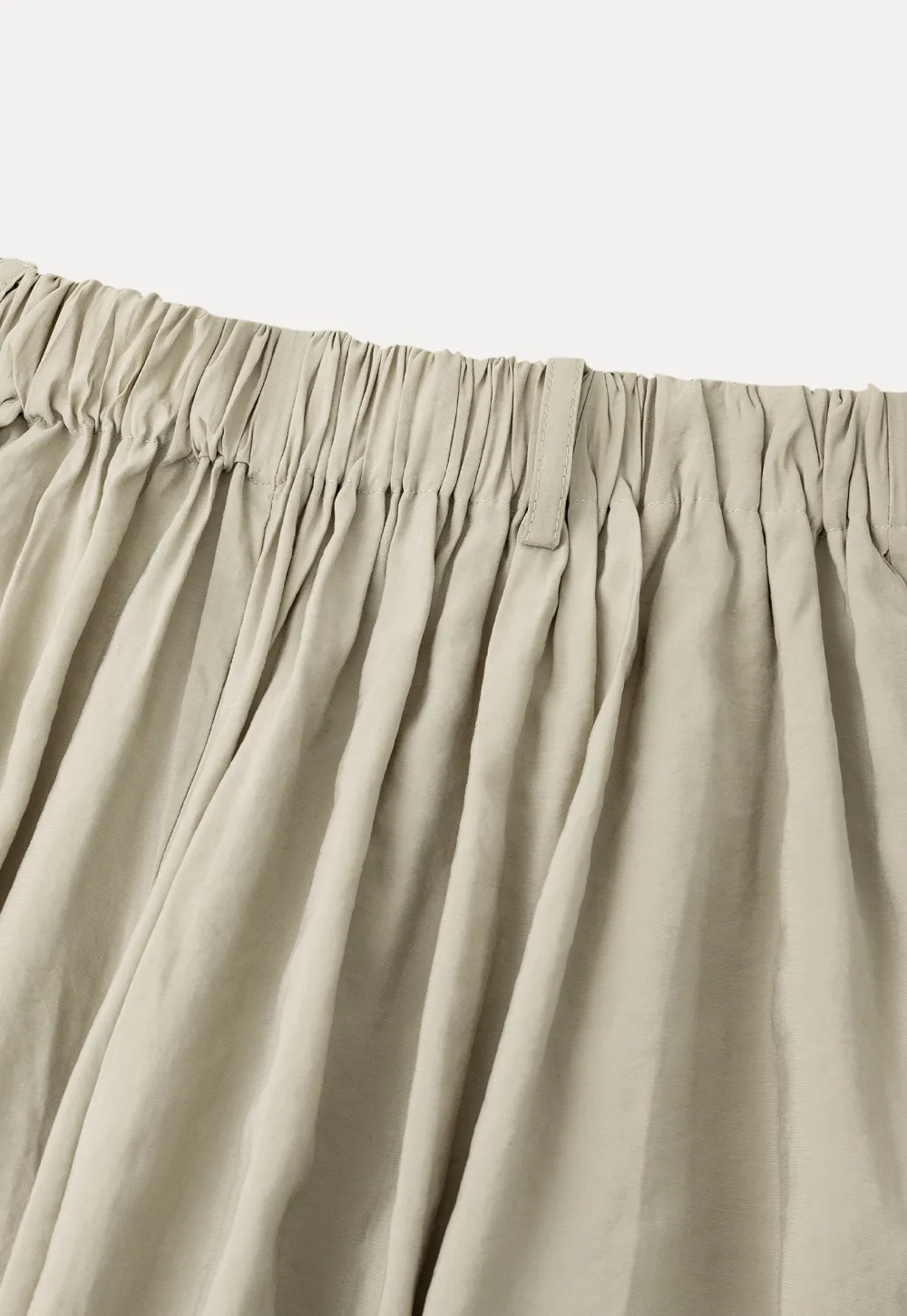 Loose Fit Elastic Waist Wide Leg Pants