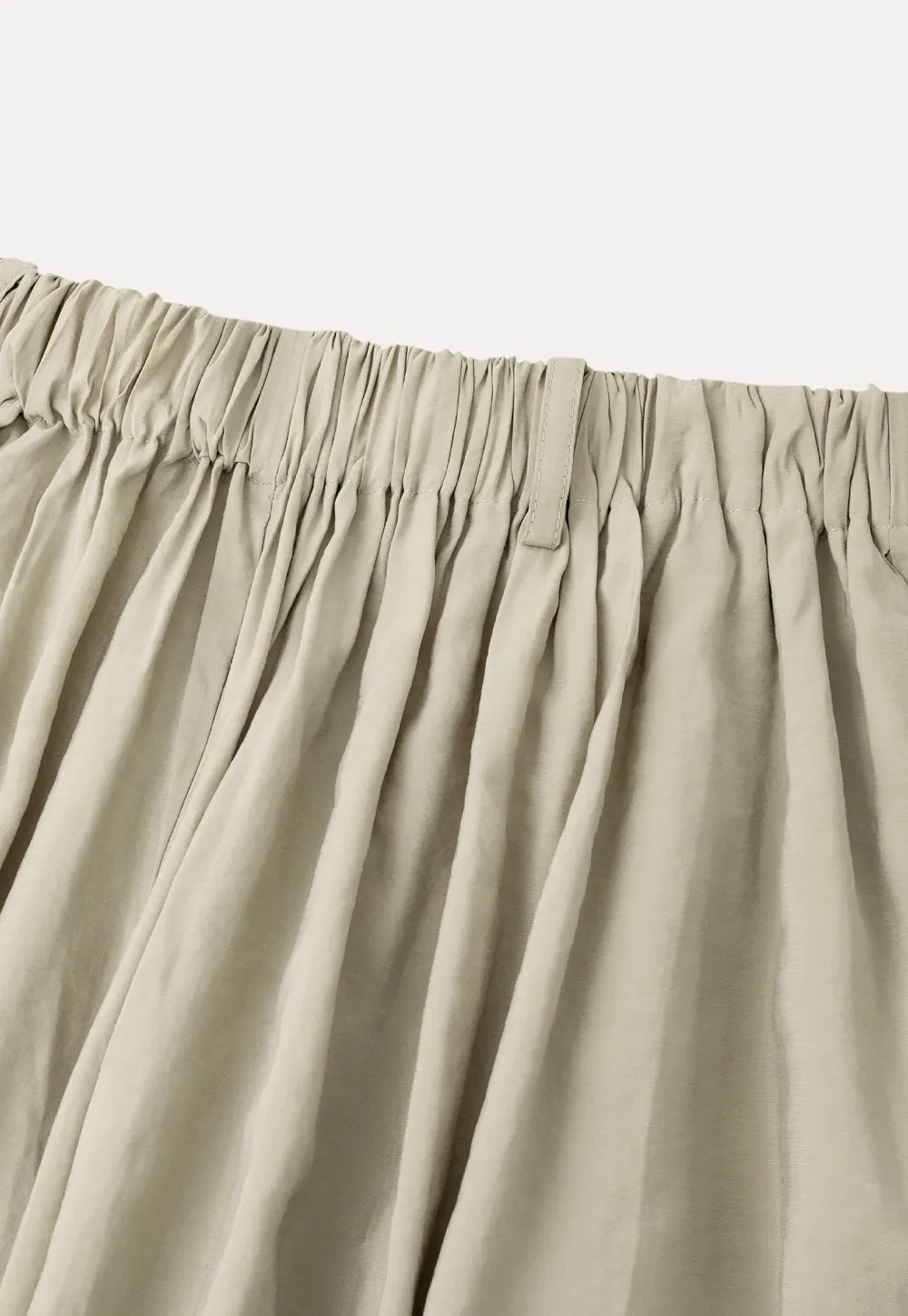 Loose Fit Elastic Waist Wide Leg Pants