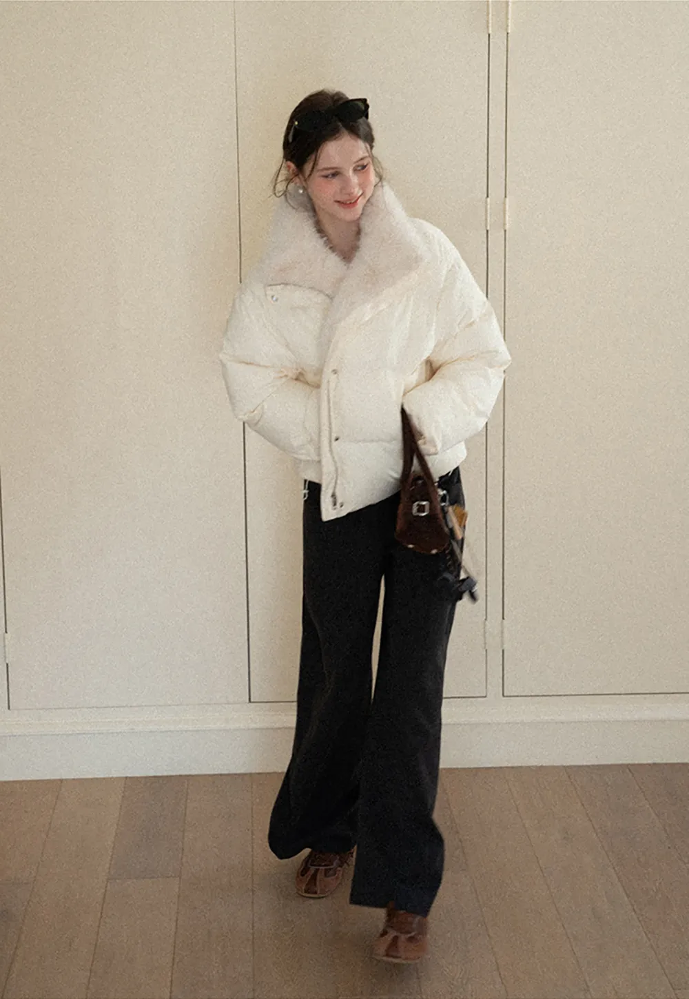 Wide leg high waist casual pants for women