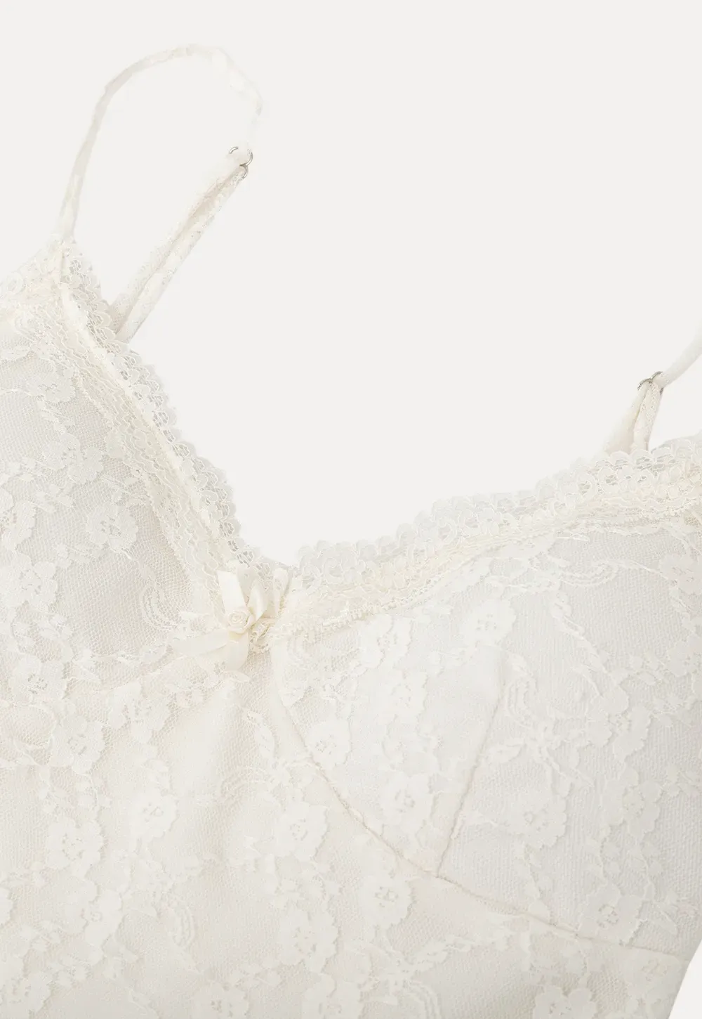 Lace Trimmed Camisole with Thin Straps