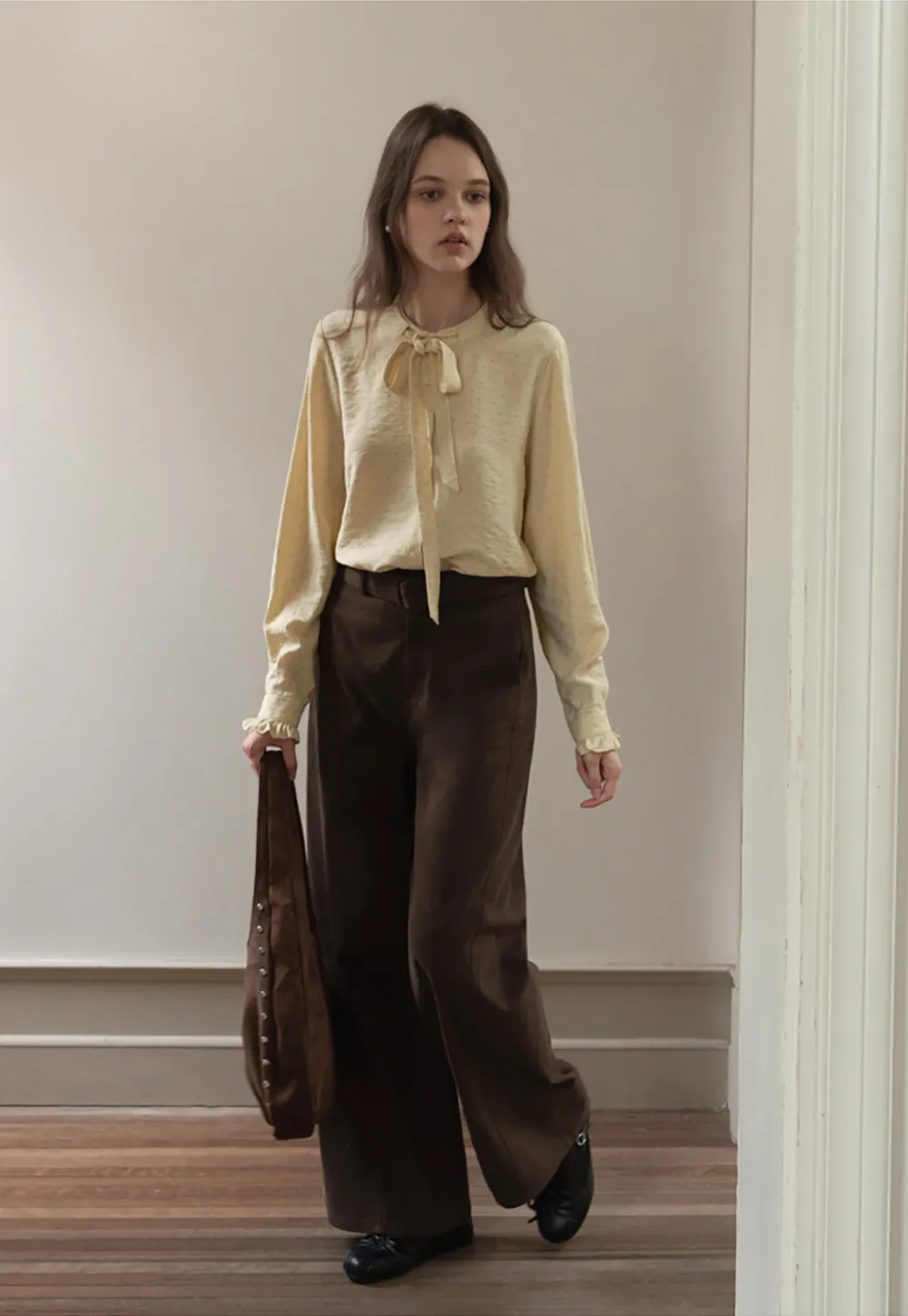 Belted Wide-Leg Trousers