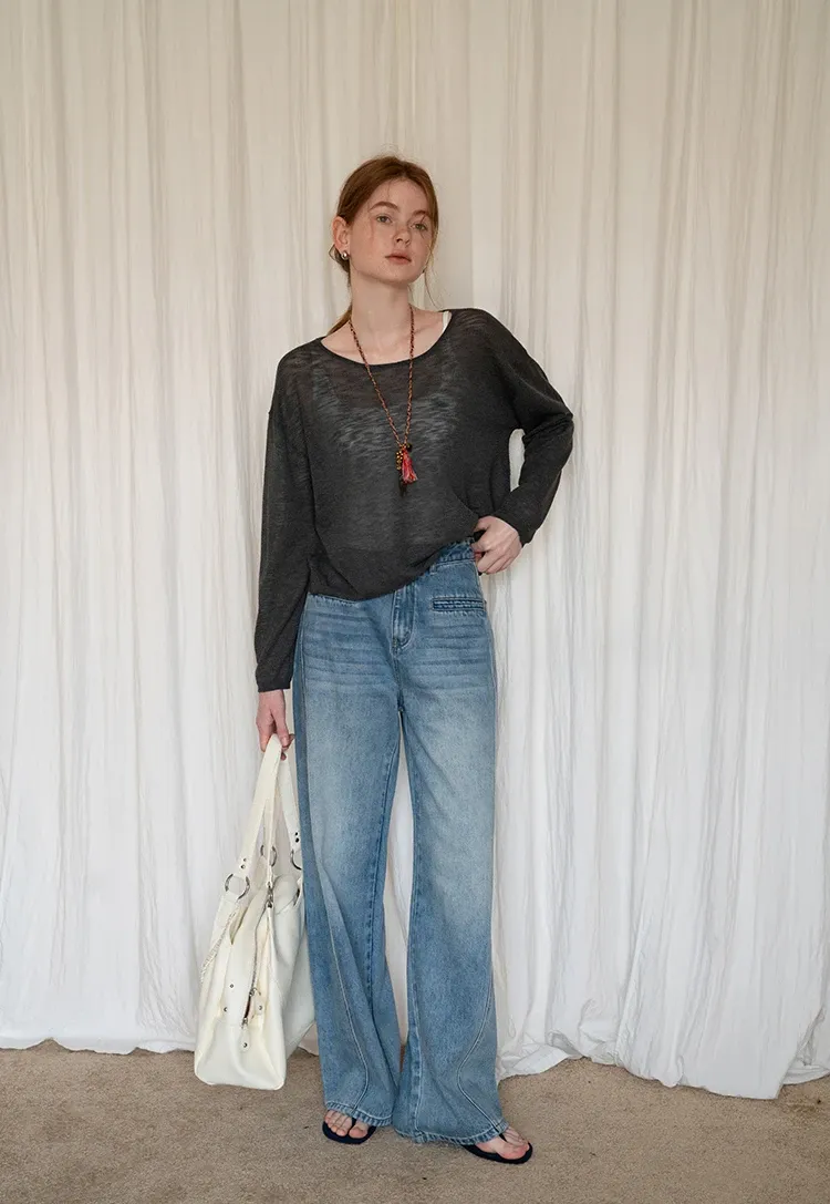 Women’s Lightweight Long Sleeve Knit Top