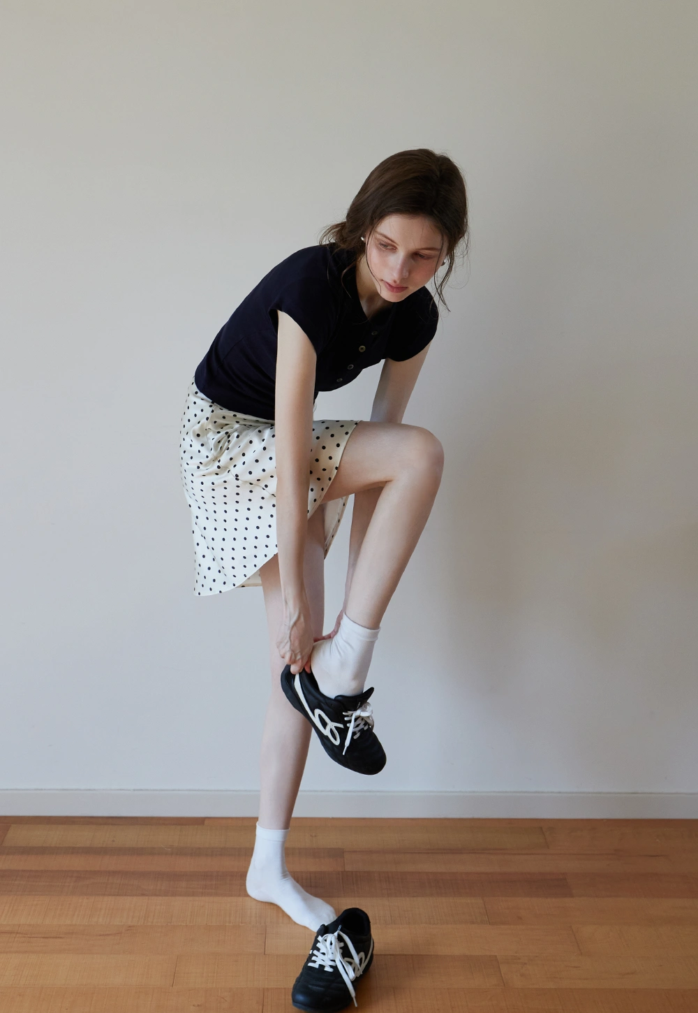 Basic Rib Knit Henley Tee for Women