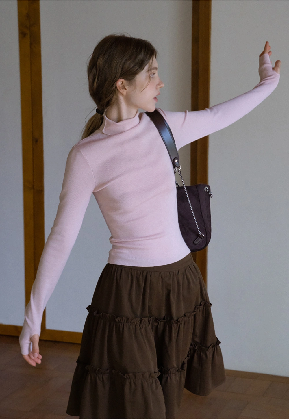 Women’s Slim Fit Knit Turtleneck Top