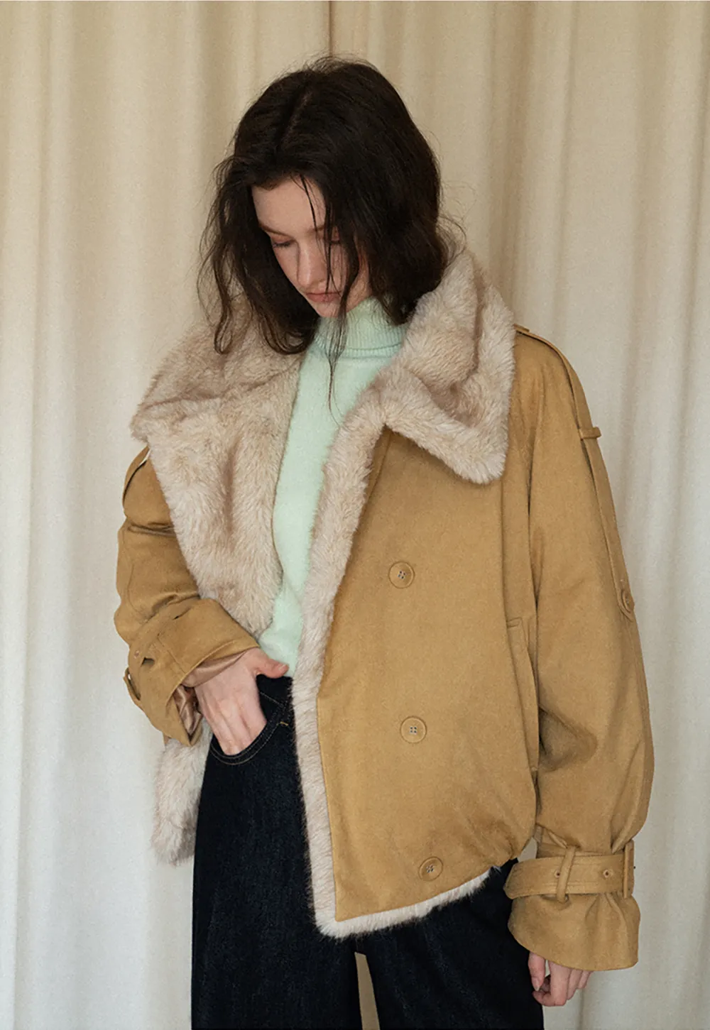 Soft Ribbed Turtleneck Sweater