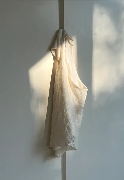 Women Elegant Cowl Neck Dress and Lace Camisole