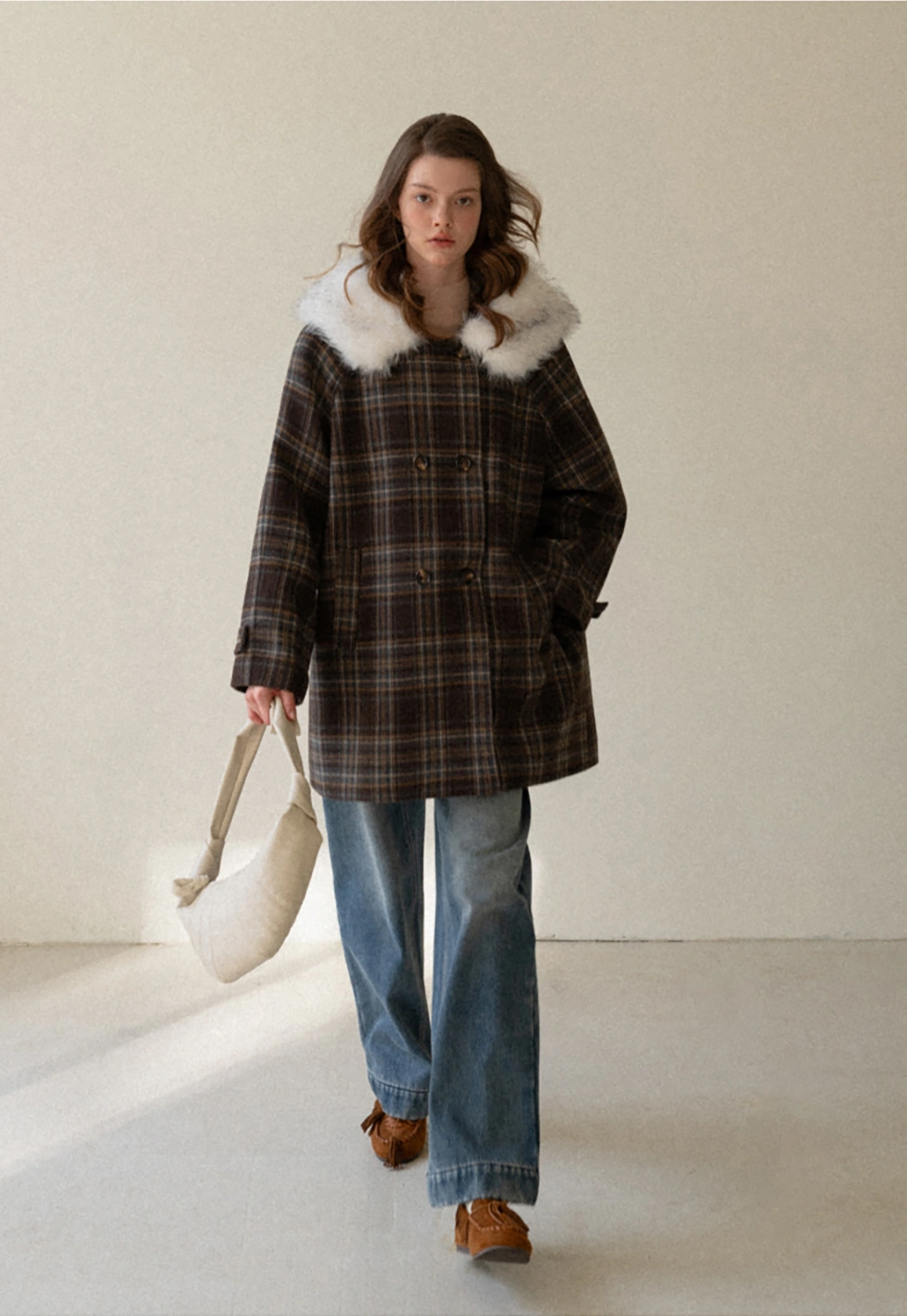 Women Wide-Leg High-Waisted Denim Jeans