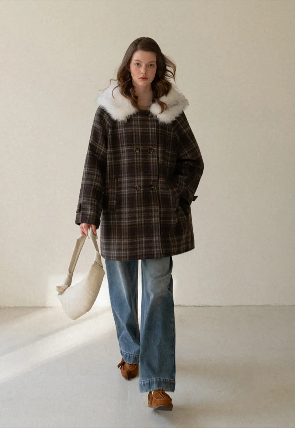 Women Wide-Leg High-Waisted Denim Jeans