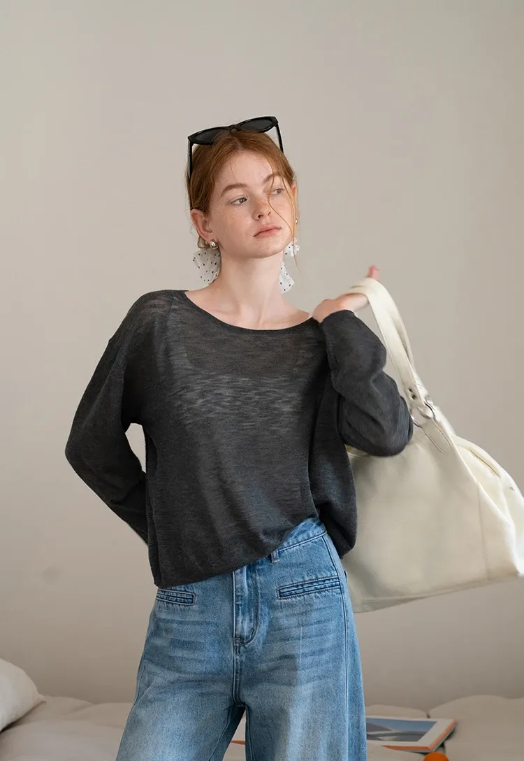 Women’s Lightweight Long Sleeve Knit Top
