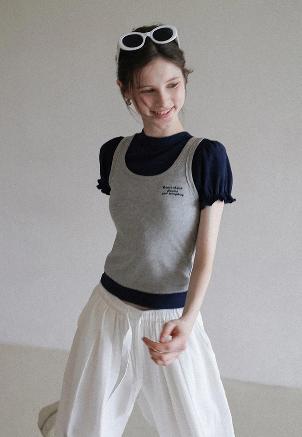 Women's Casual Loose Fit Pants with Elastic Drawstring Waist