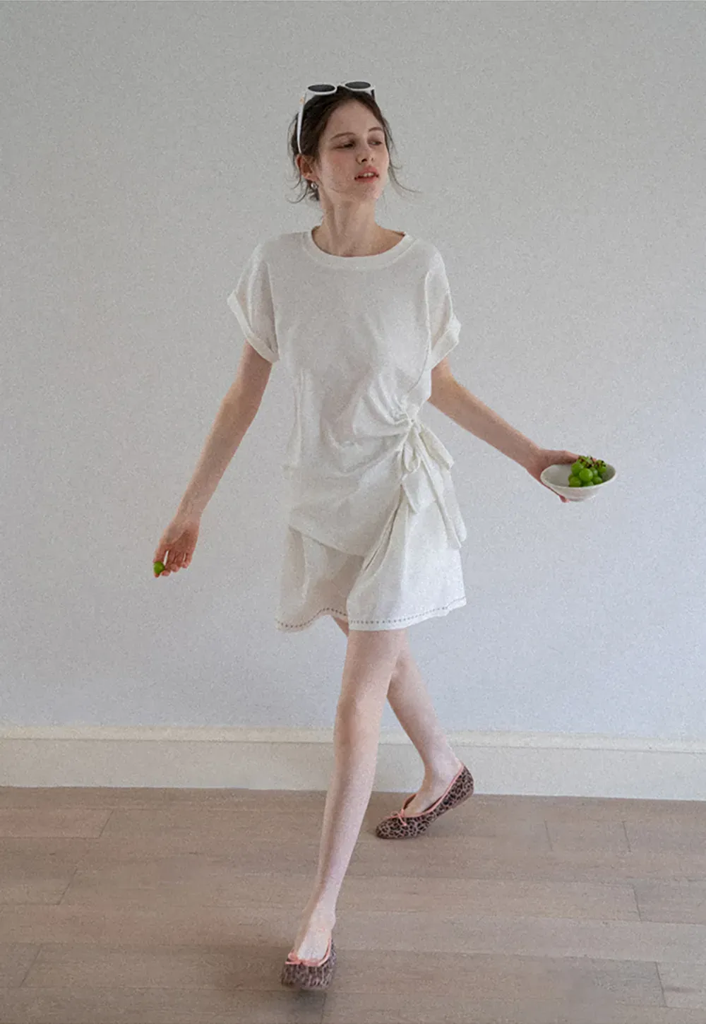 Asymmetric Side Tie Tee
