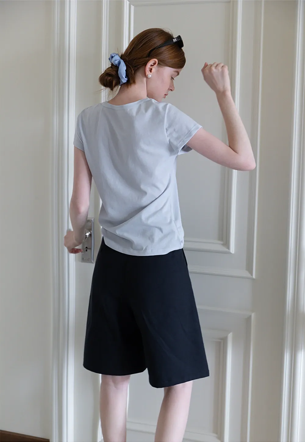 Belted Wide-Leg Shorts