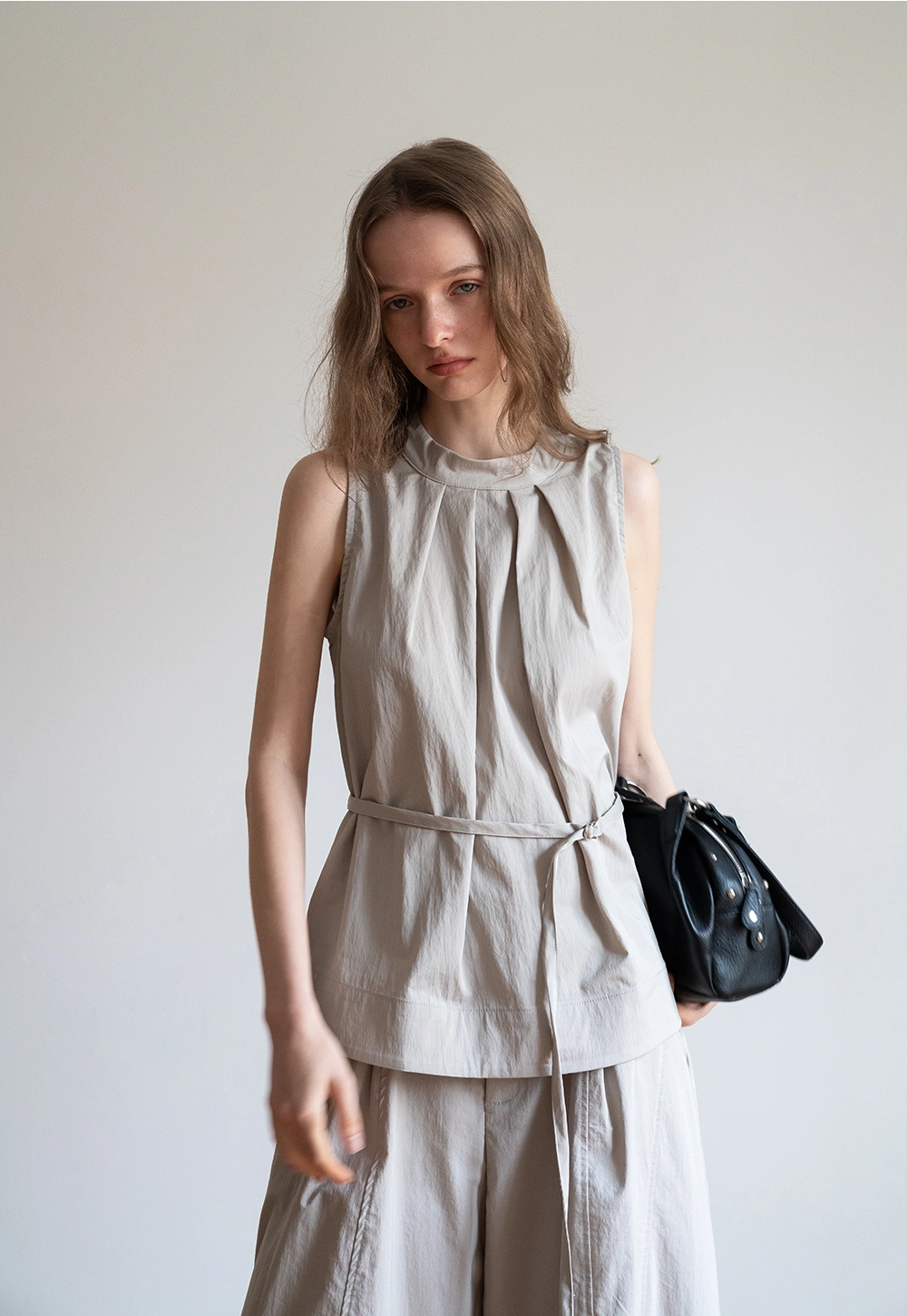 Women’s 2 Piece Sleeveless Top and Wide Leg Pants Set