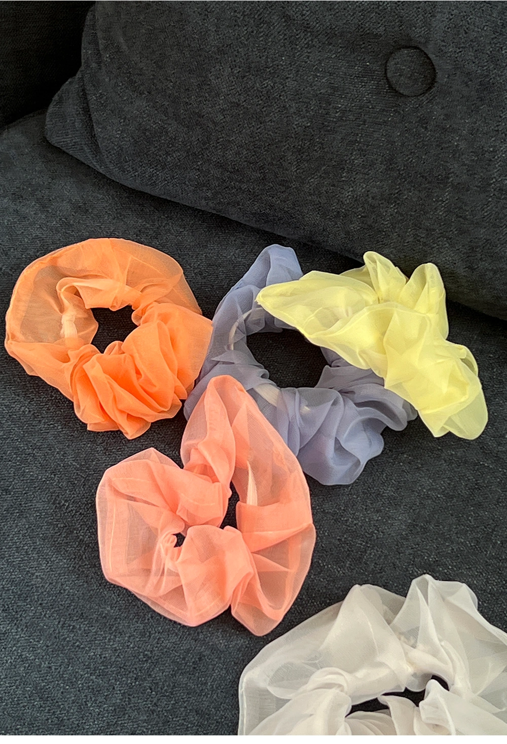 Transparent Chiffon Hair Tie