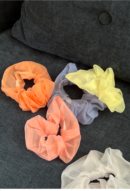 Transparent Chiffon Hair Tie