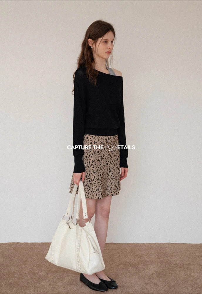 Off-Shoulder Knit Sweater