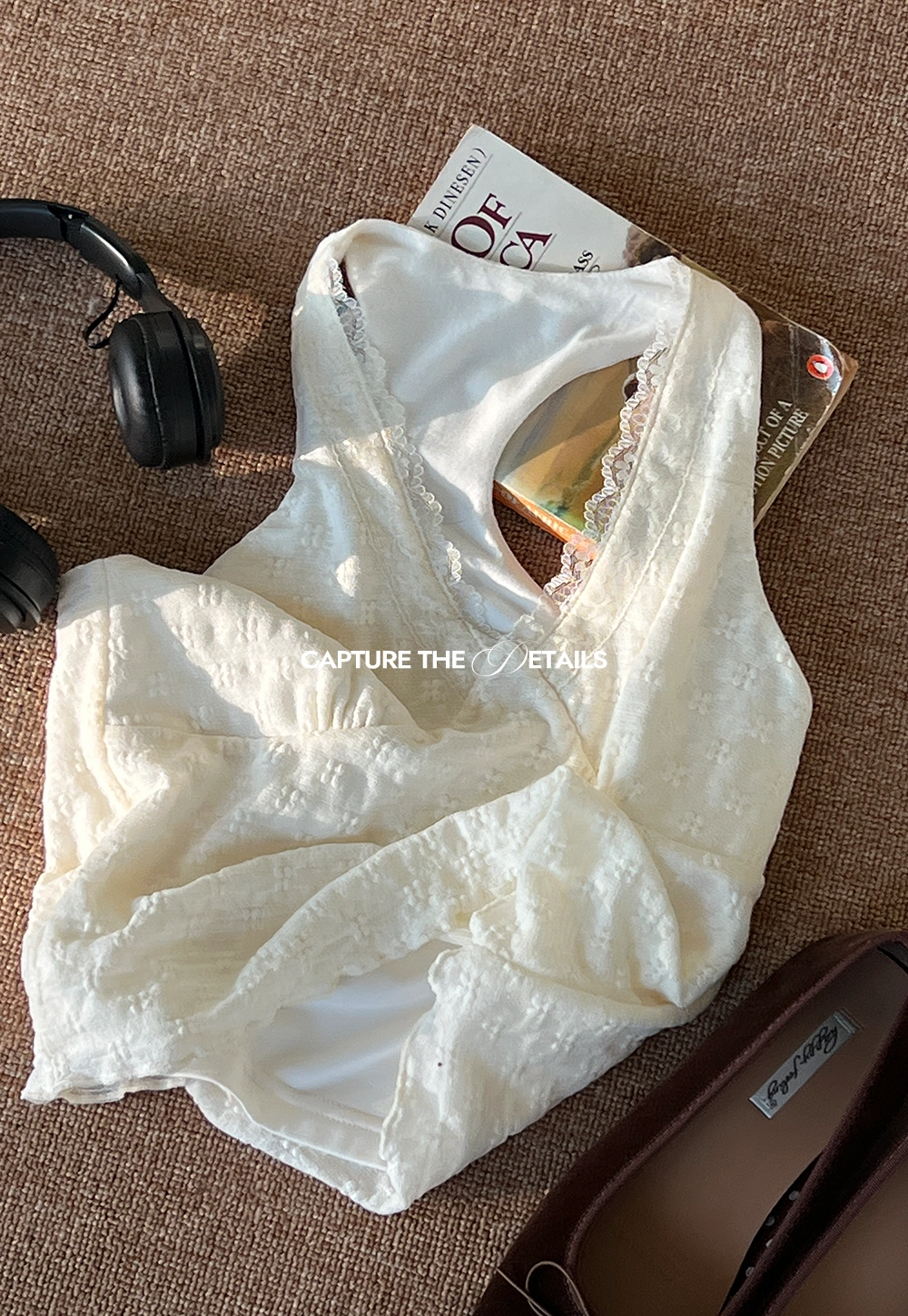 Women Elegant Cowl Neck Dress and Lace Camisole