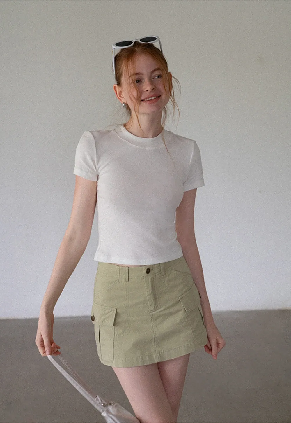 Women’s Cargo Mini Skirt with Flap Pockets