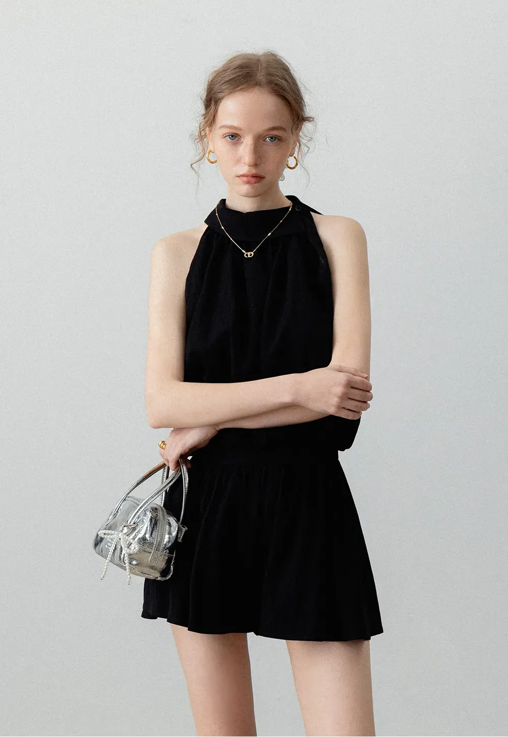Women's Halter Top and Skirt Set