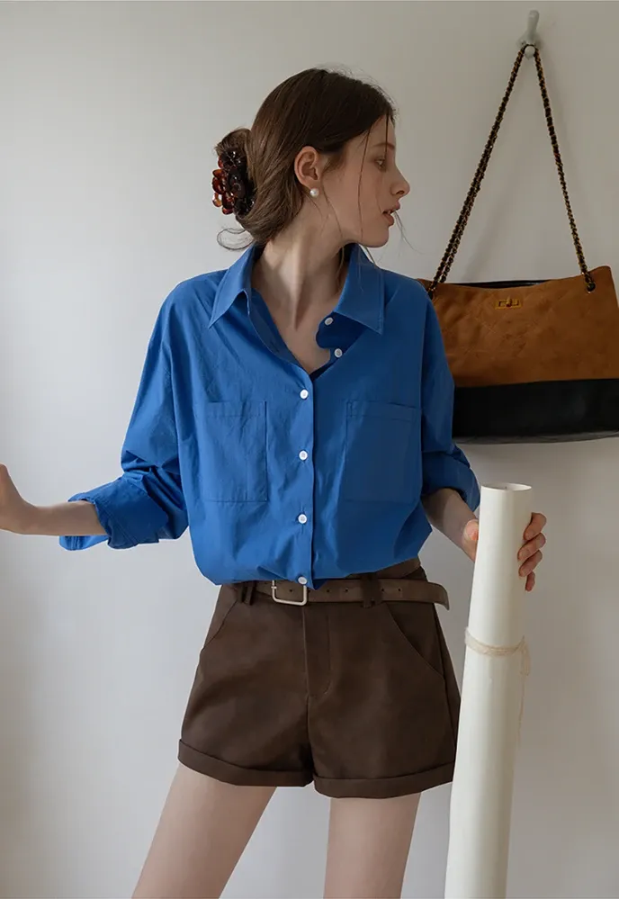 Boxy Two-Pocket Shirt