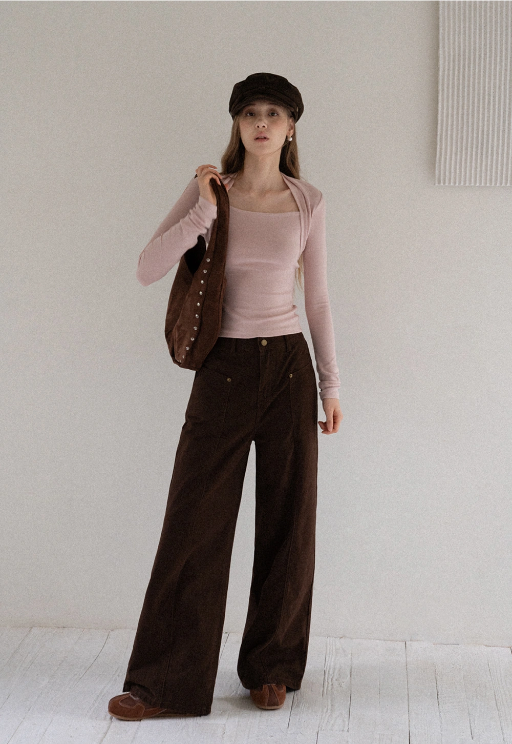 Square Neck Long Sleeve Slim Fit Top