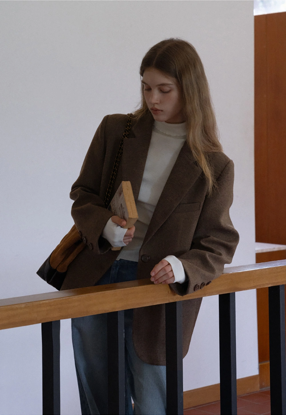 Womens Two-Piece Blazer and Shorts Set