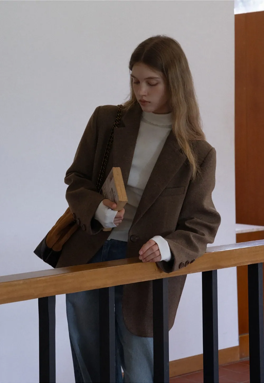 Womens Two-Piece Blazer and Shorts Set