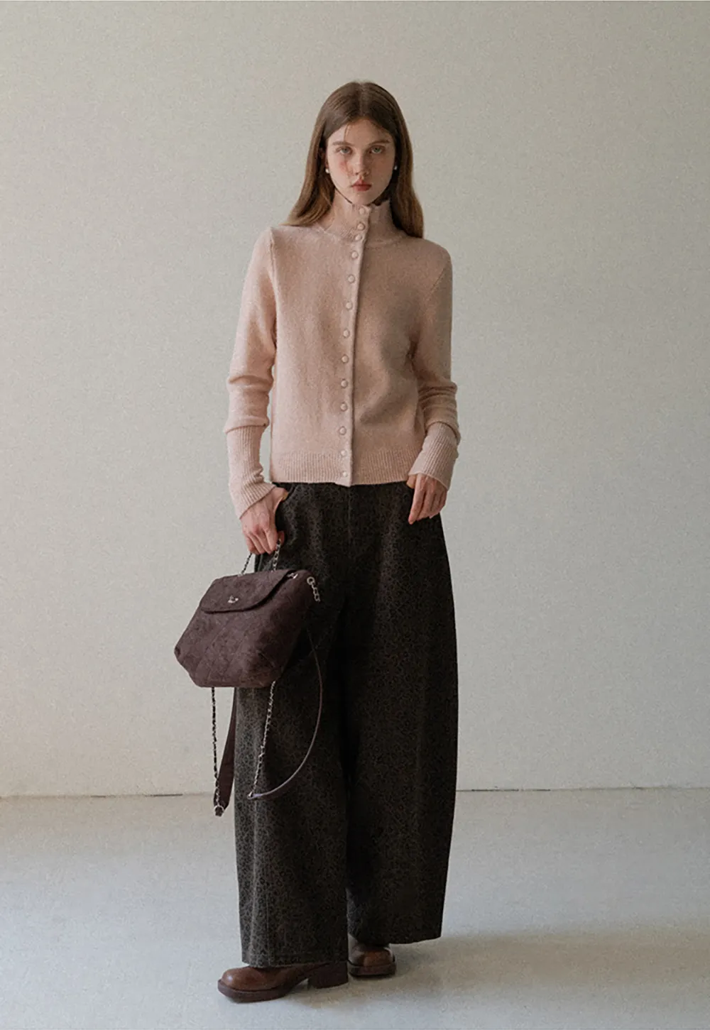 Leopard Print Wide Leg Pants