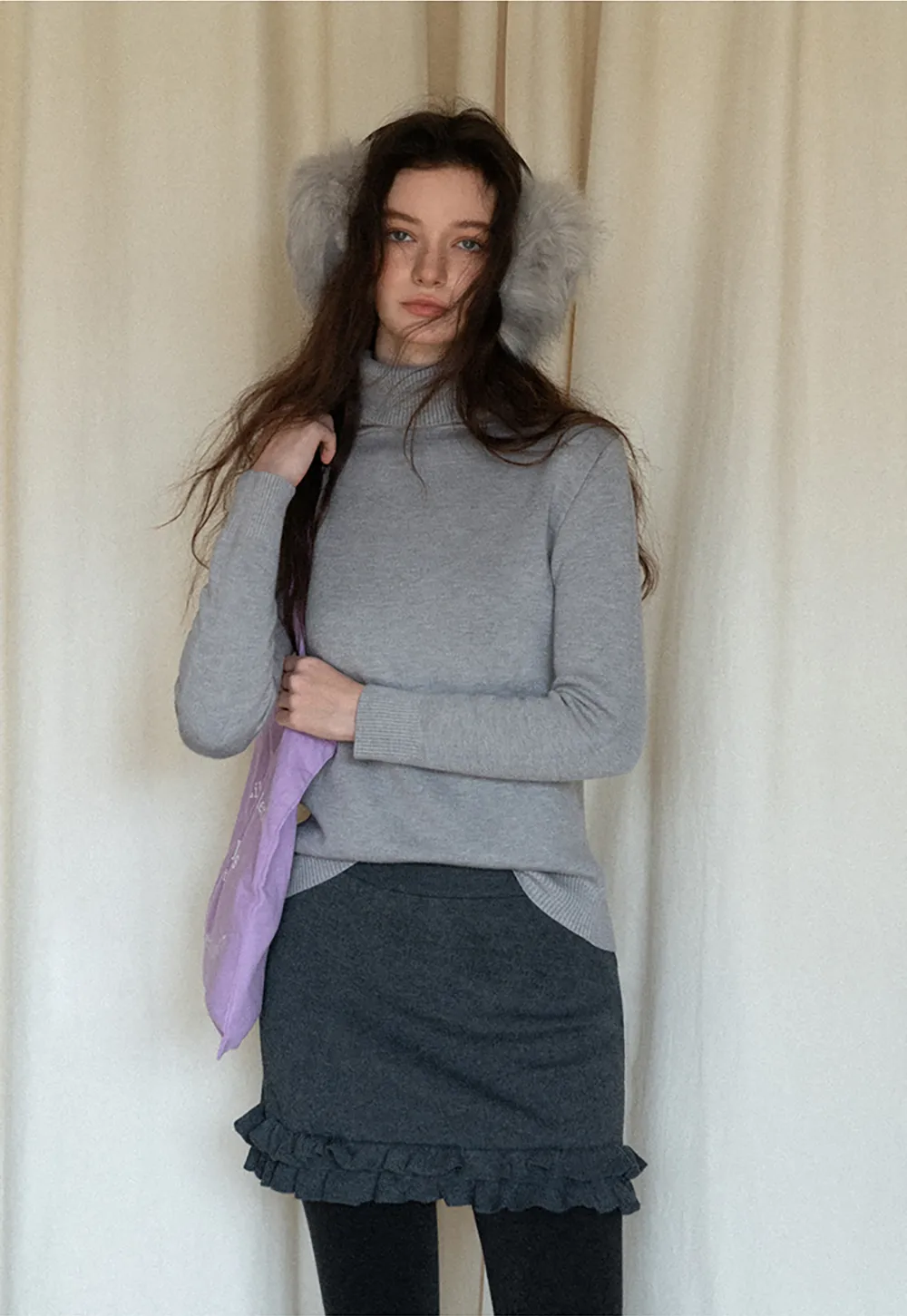 Soft Ribbed Turtleneck Sweater