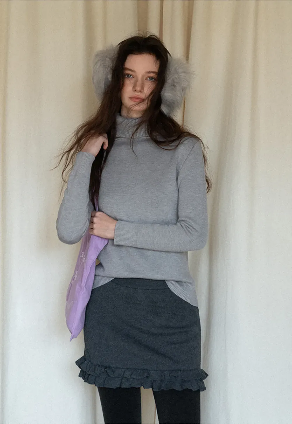 Soft Ribbed Turtleneck Sweater