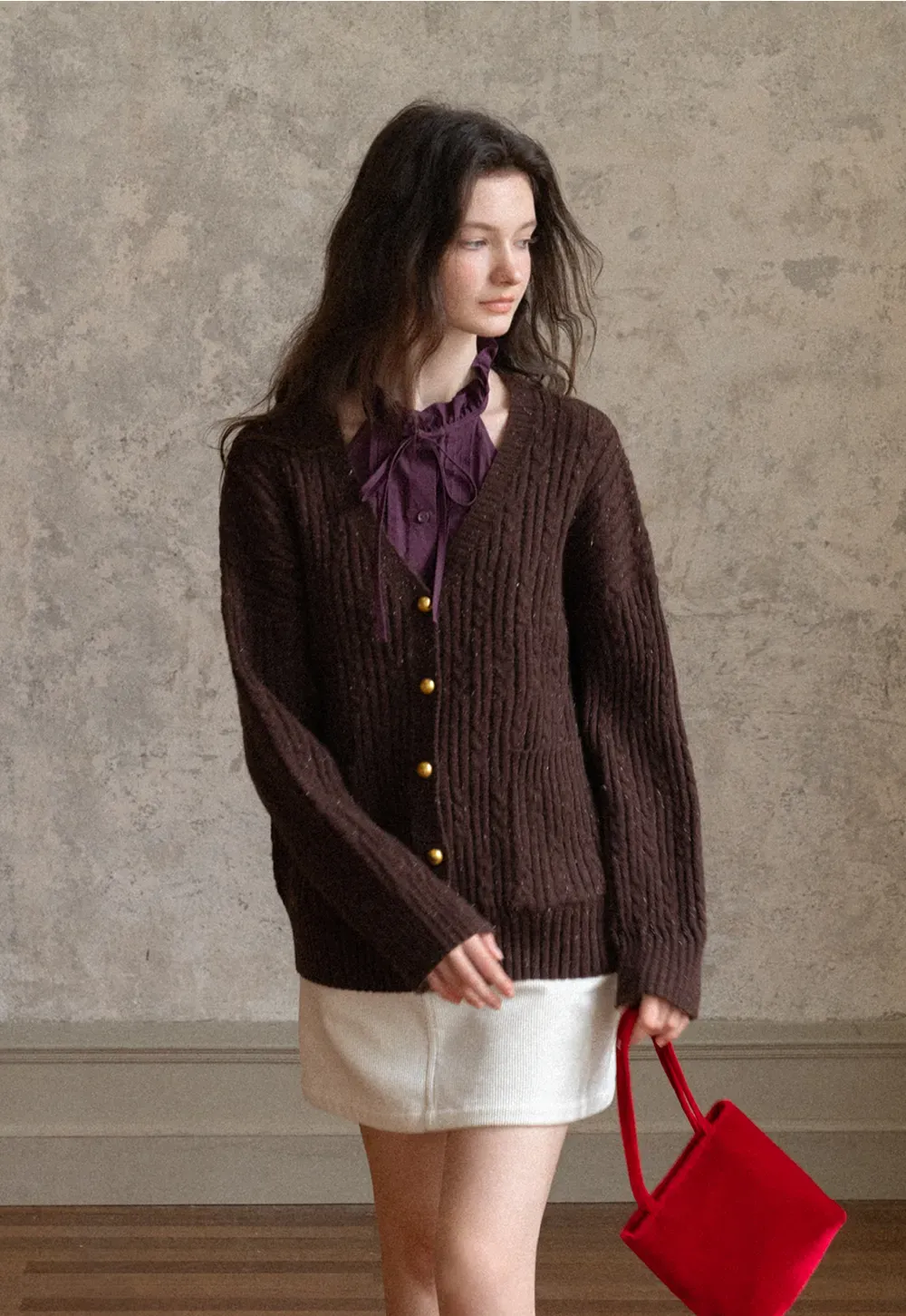 Women White Ruffle Collar Button-Down Crop Top