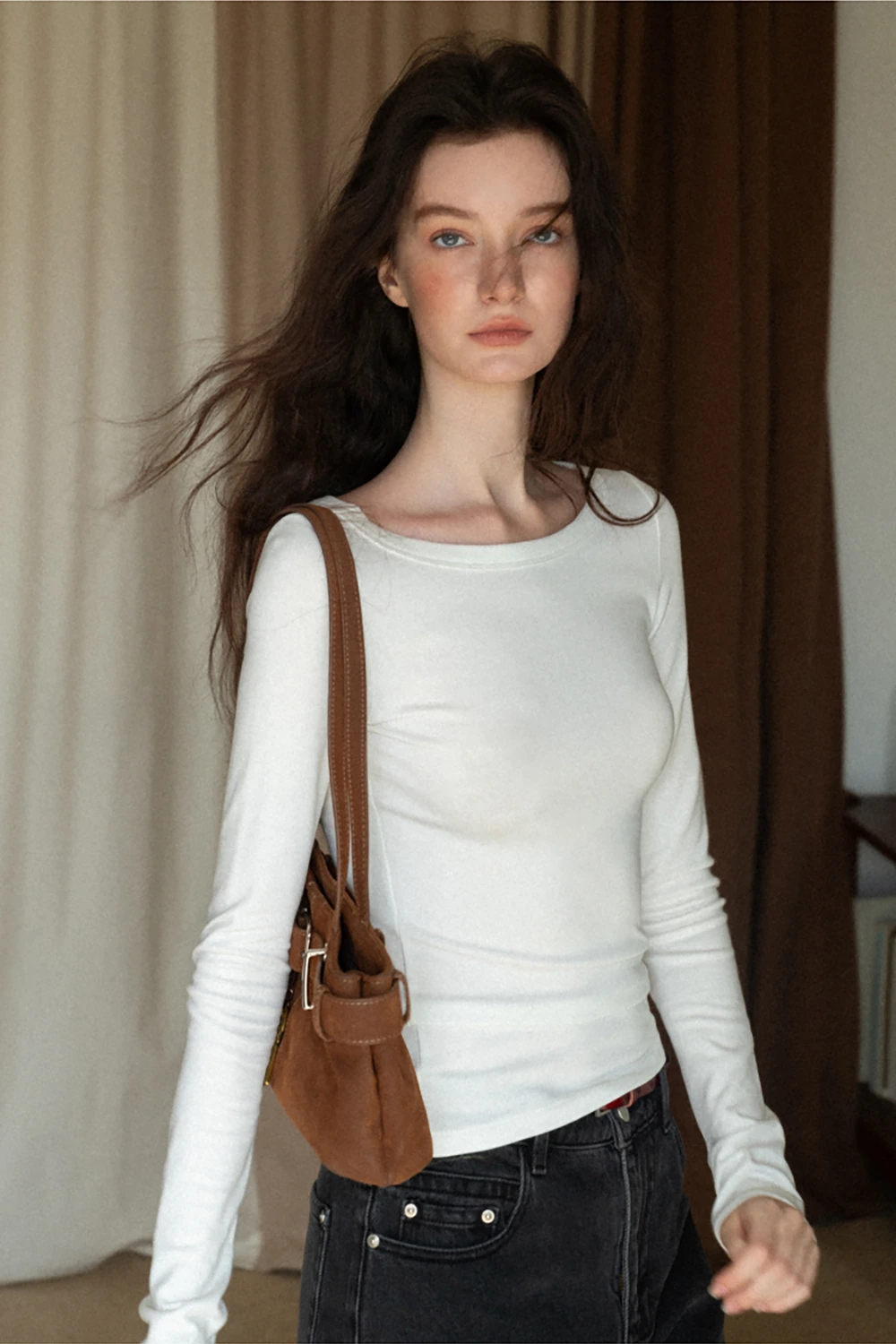 Casual Boat Neck Shirt