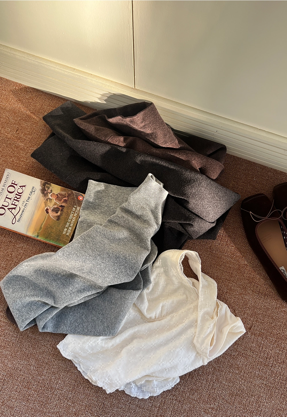 Women Elegant Cowl Neck Dress and Lace Camisole