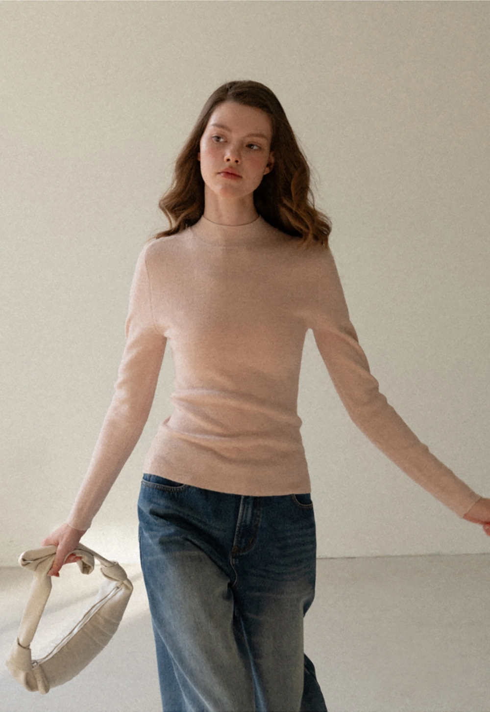 Women Basic Long Sleeve Turtleneck Sweater