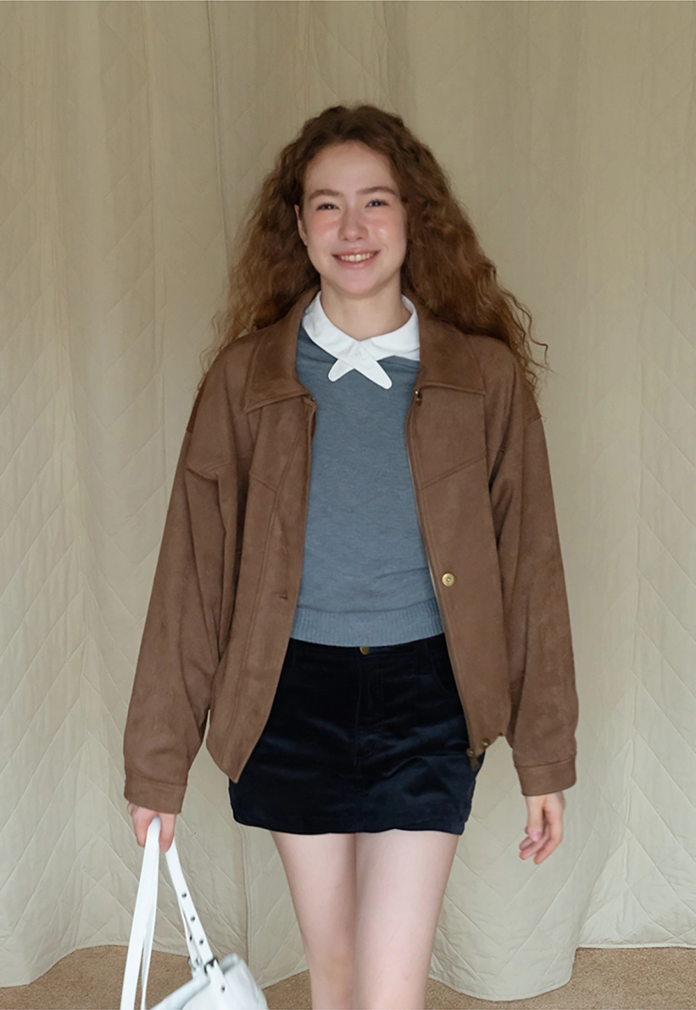 Womens Casual Corduroy Shorts with Pockets