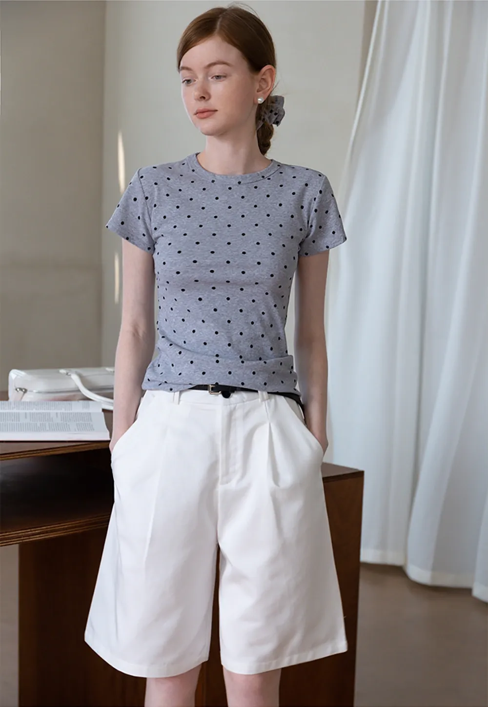 Polka Dot Tee & Scrunchie Set