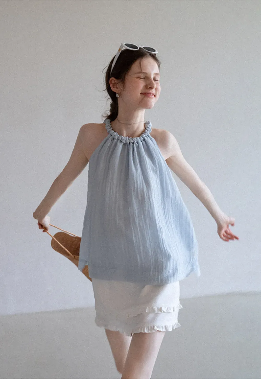 Ruffled Hem A-Line Mini Skirt