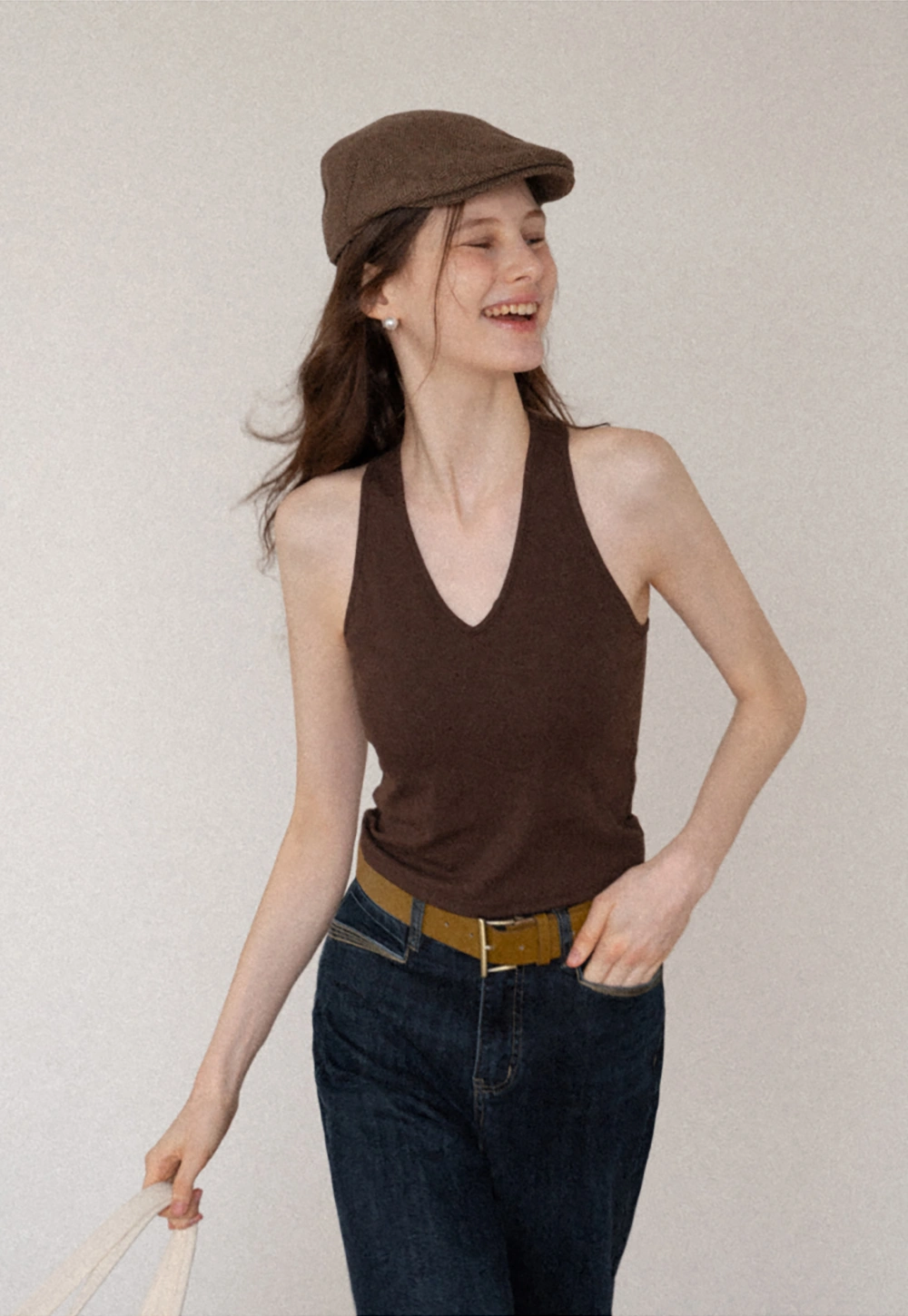 Women's V-Neck Racerback Tank