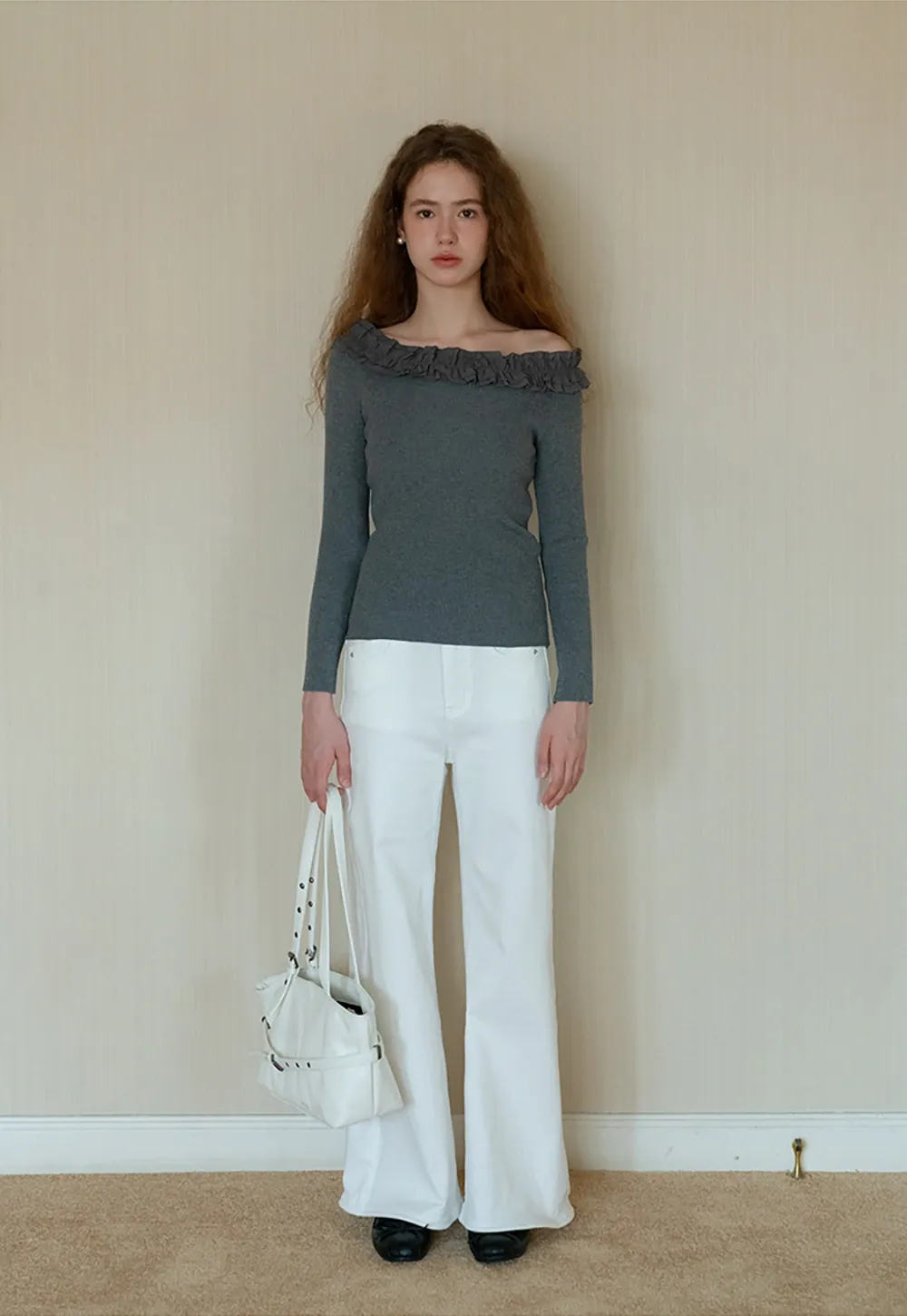 Bootcut White Jeans for Women