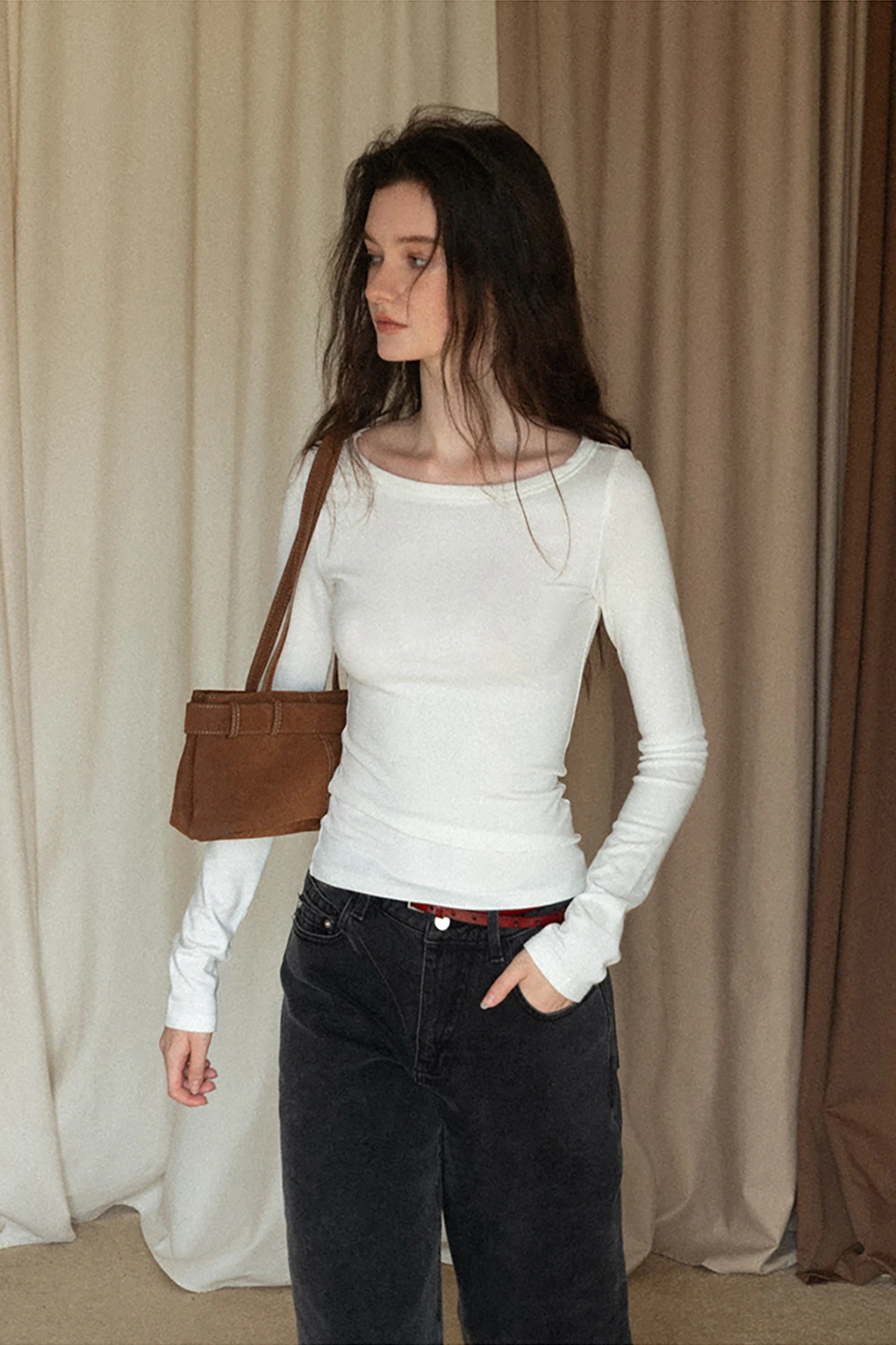 Casual Boat Neck Shirt