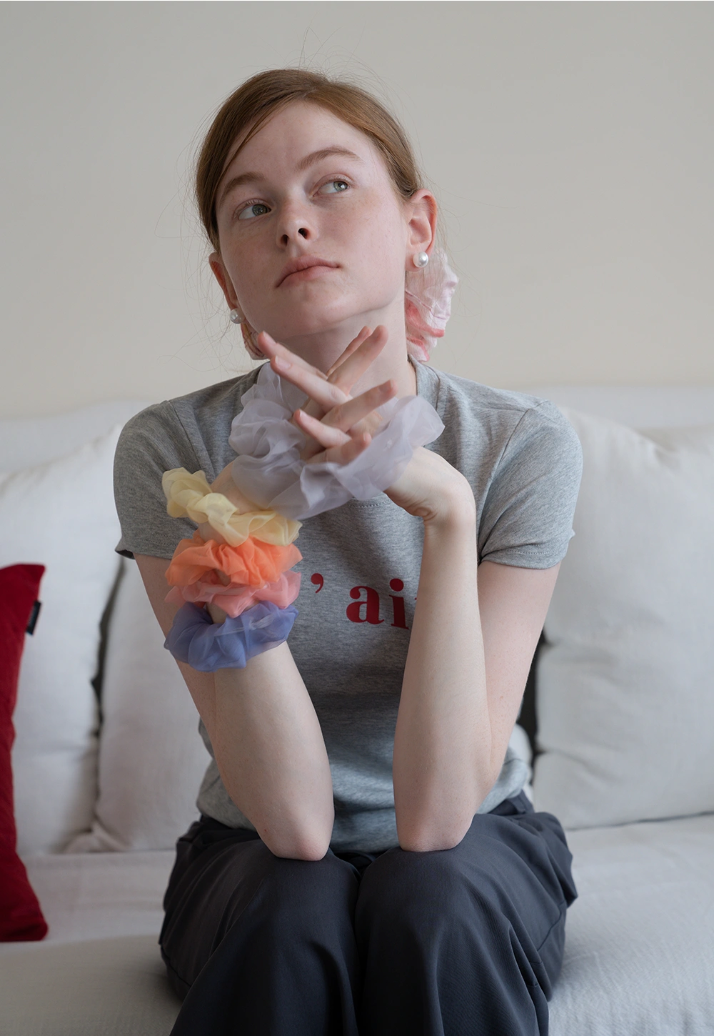 Transparent Chiffon Hair Tie