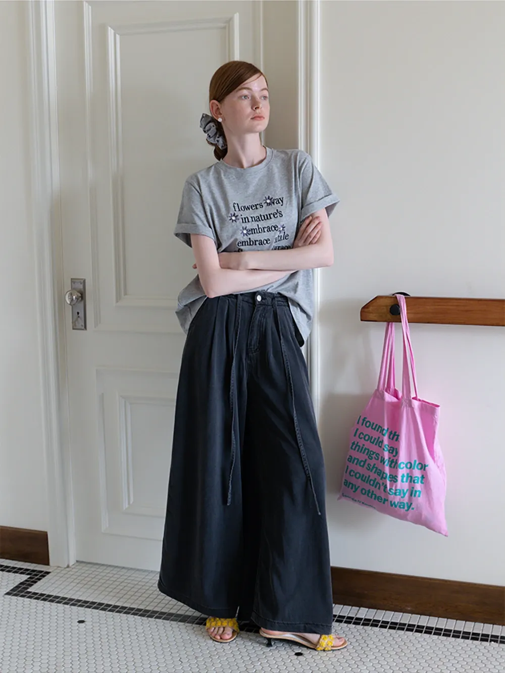 Drawstring Palazzo Pants