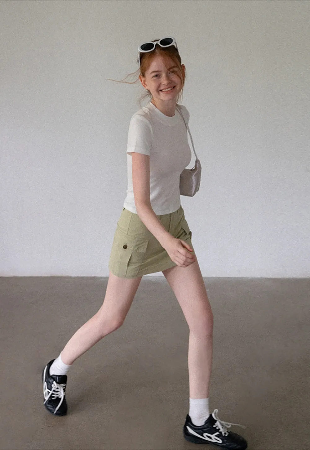 Women’s Cargo Mini Skirt with Flap Pockets