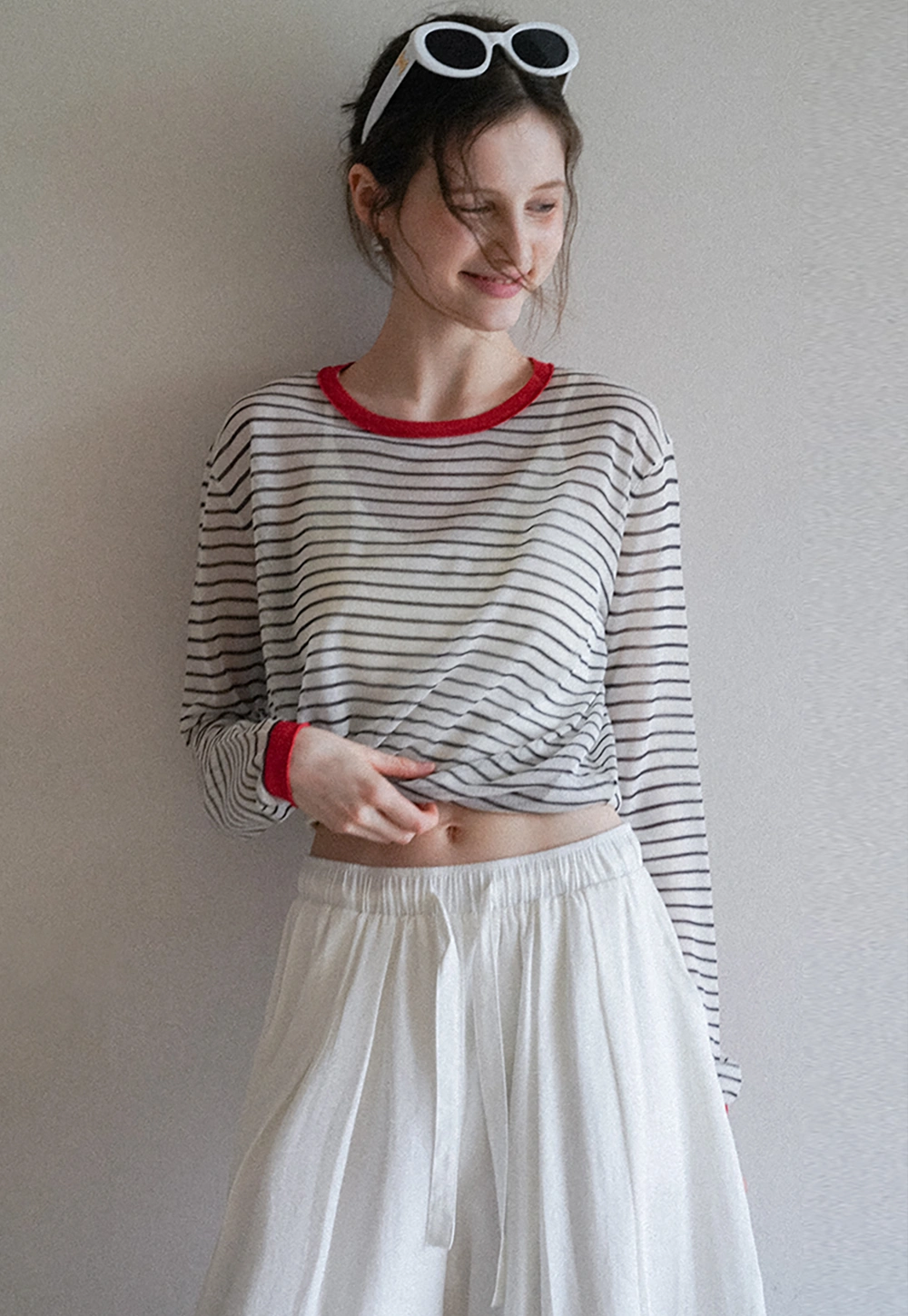 Women's Casual Loose Fit Pants with Elastic Drawstring Waist