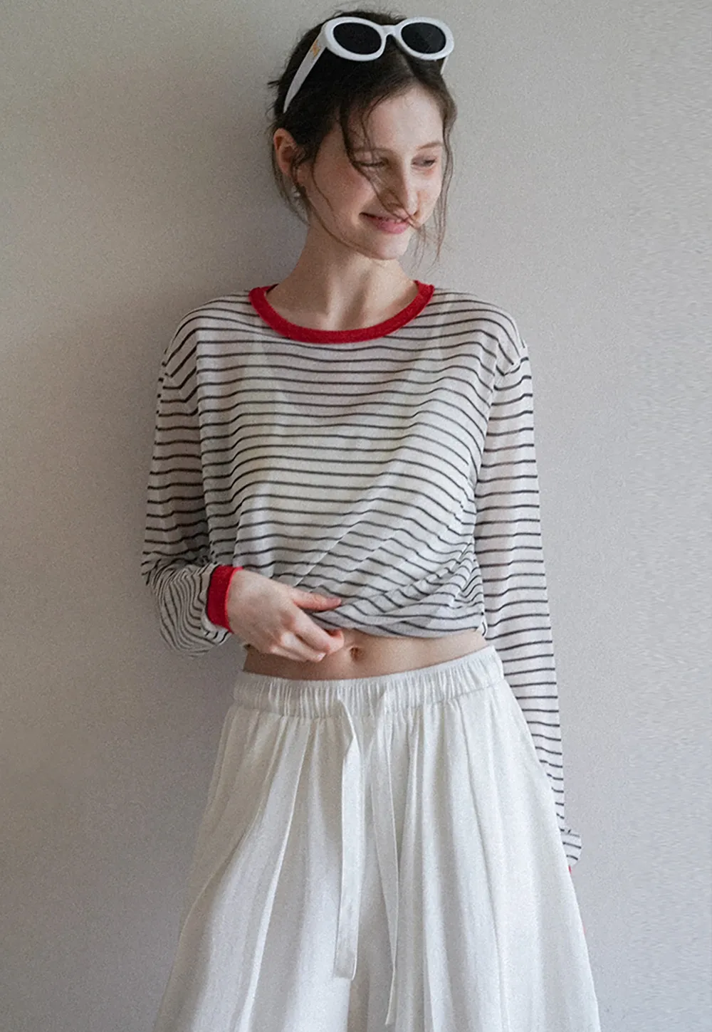 Women's Casual Loose Fit Pants with Elastic Drawstring Waist