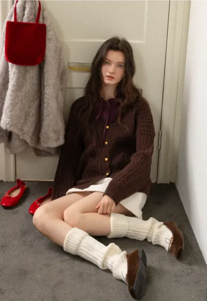 Women White Ruffle Collar Button-Down Crop Top