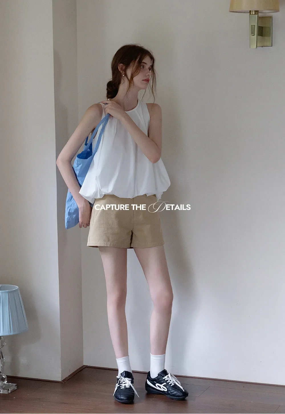 Women’s Belted High-Waist Cotton Shorts