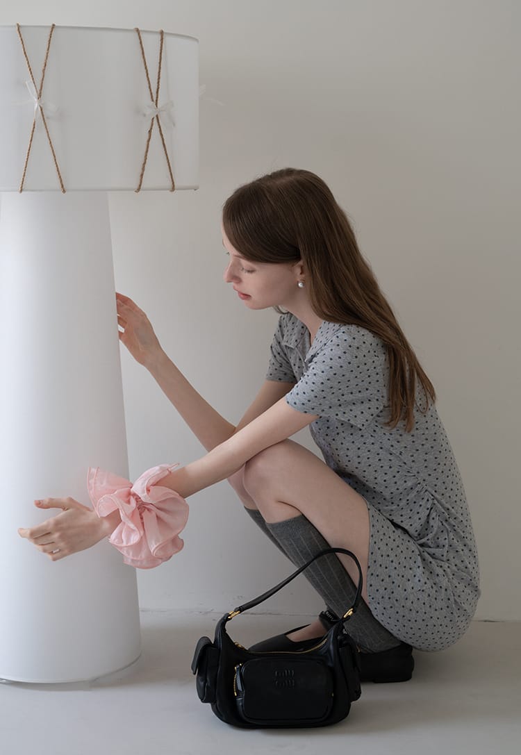 Ruffled Textured Layered Lettuce Edge Scrunchie