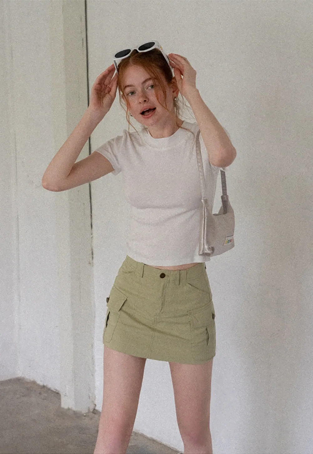 Women’s Cargo Mini Skirt with Flap Pockets